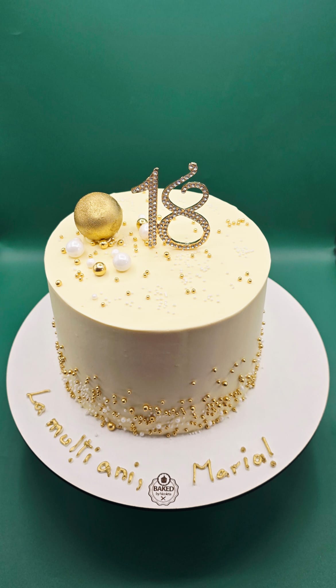 Bespoke custom celebration cake for Ladies & Elegance handcrafted by Nicoleta
